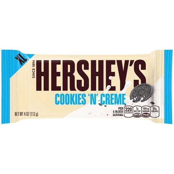 Budget ๐งจ Joy's De'Lights White Chocolate Hershey's Cookies And Cream Xtra Large Bulk ๐ 1 Joy's De'Lights White Chocolate Hershey's Cookies And Cream Xtra Large Bulk