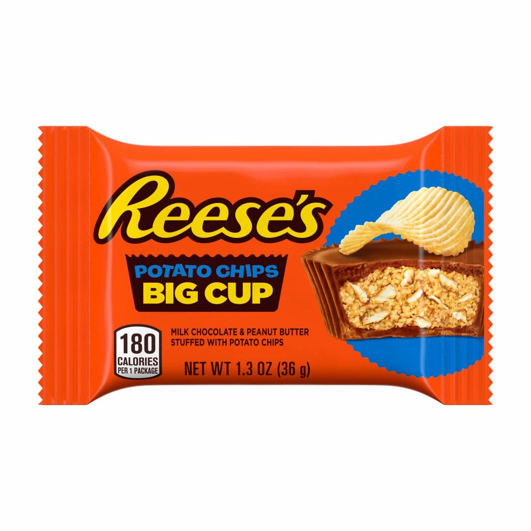 Hot Sale 🌟 Joy's De'Lights Reeses Big Cups Stuffed With Chips 36g 😀 1 Joy's De'Lights Reeses Big Cups Stuffed With Chips 36g