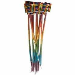 Joy's De'Lights Giant Rainbow Sherbet Straw Single All Candy