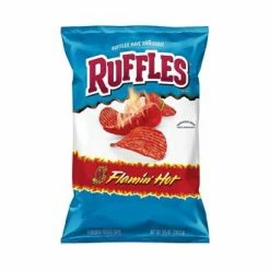 Joys Delights Lolly Shop Online Ruffles Flaming Hot 184g American Chips