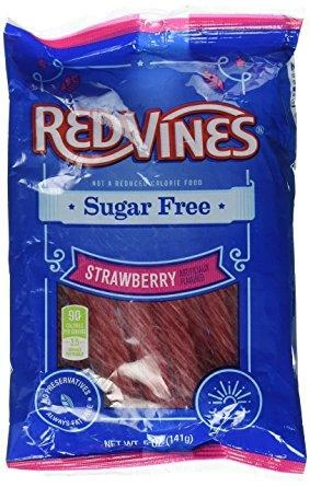 Best Pirce 🥰 Joy's De'Lights All 🍬 Candy Sugar Free Redvines Strawberry 141g ✔️ 1 Joy's De'Lights All Candy Sugar Free Redvines Strawberry 141g
