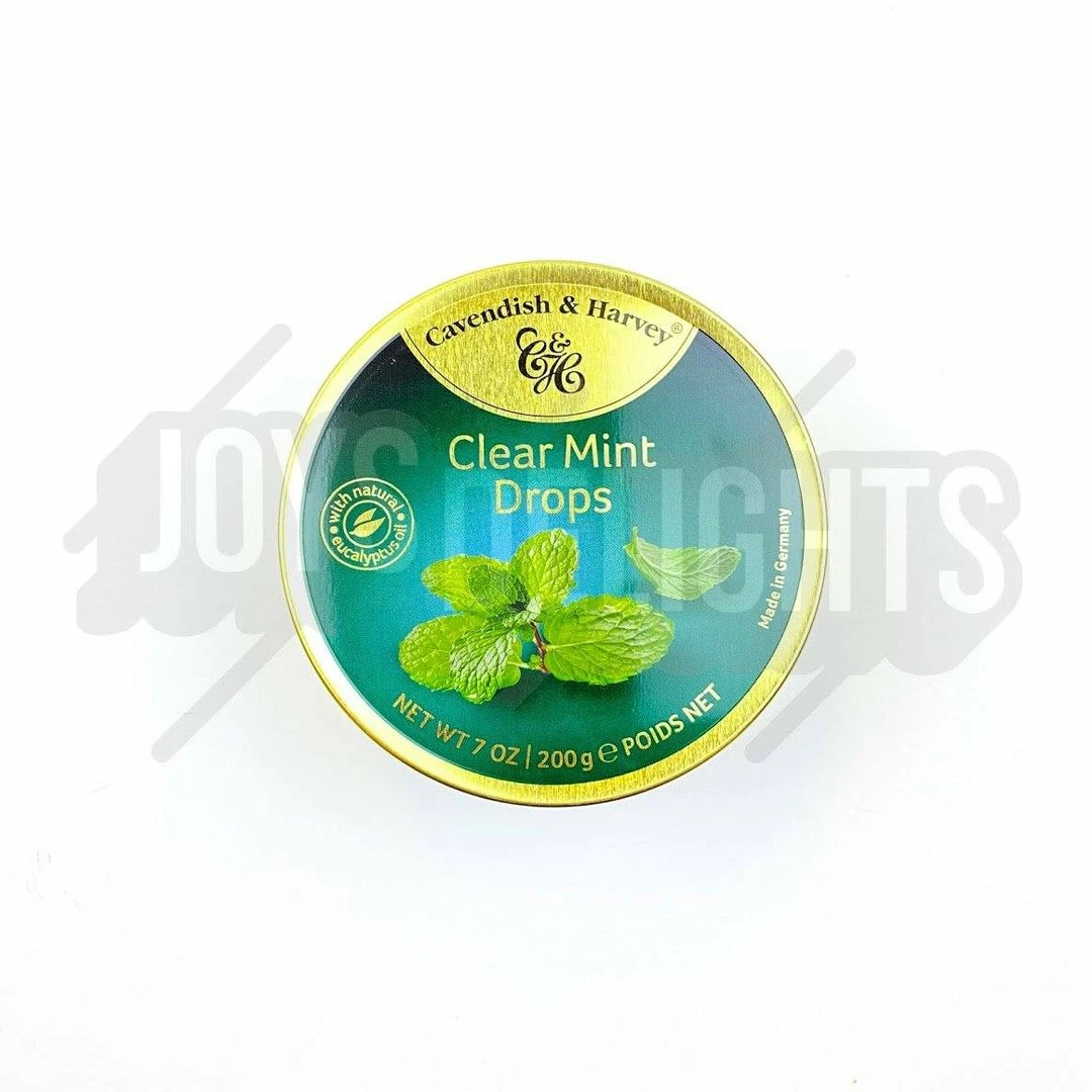 Outlet ✔️ Joy's De'Lights Hard Lollies Cavendish & Harvey Clear Mint Drops Tin 👏 1 Joy's De'Lights Hard Lollies Cavendish & Harvey Clear Mint Drops Tin