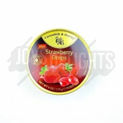 Joy's De'Lights All Candy Cavendish & Harvey Filled Strawberry Drops Tin Bulk