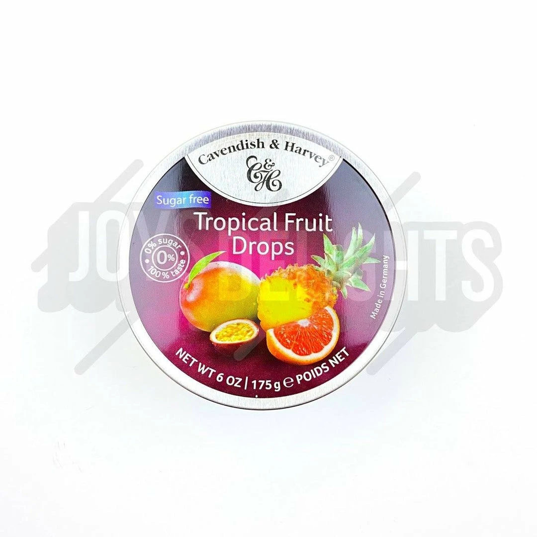 Outlet 🤩 Joy's De'Lights All 🍬 Candy Cavendish & Harvey Sugar Free Tropical Tin ⌛ 1 Joy's De'Lights All Candy Cavendish & Harvey Sugar Free Tropical Tin