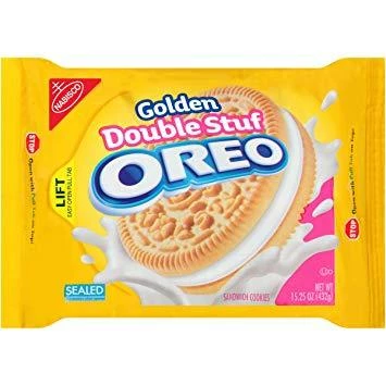 Best Pirce 🤩 Joy's De'Lights All 🍬 Candy Oreo Golden Double Stuff 432g 😉 1 Joy's De'Lights All Candy Oreo Golden Double Stuff 432g