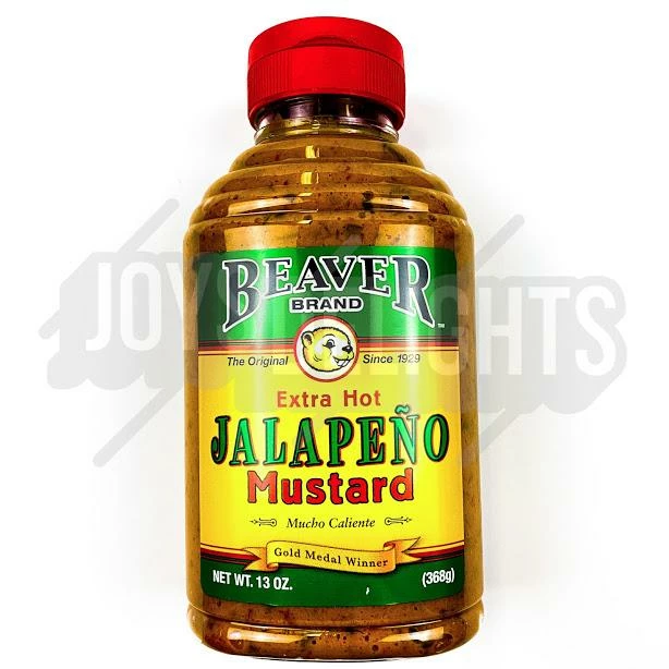 Best Sale 😍 Joy's De'Lights Beaver Jalapeno Mustard 368g All 🍬 Candy ❤️ 1 Joy's De'Lights Beaver Jalapeno Mustard 368g All Candy