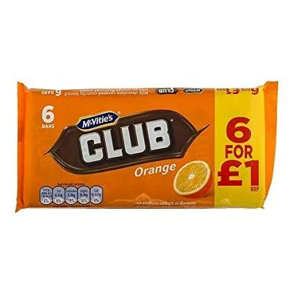 Discount 🛒 Joys Delights Lolly Shop Online McVities Club Orange 6 Pack Milk Chocolate 🌟 1 Joys Delights Lolly Shop Online McVities Club Orange 6 Pack Milk Chocolate