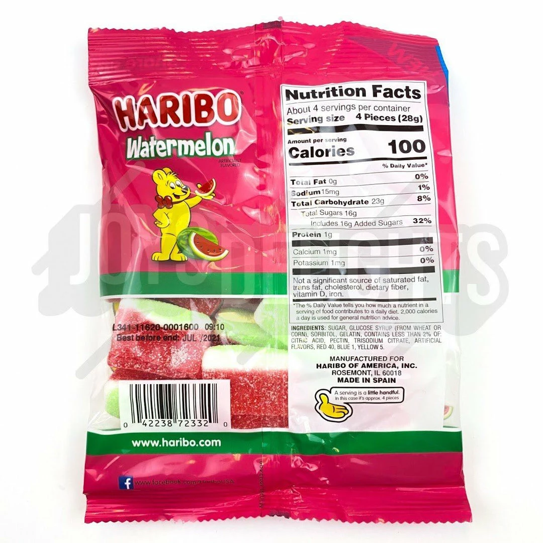 Flash Sale 🔥 Joys Delights Lolly Shop Online Haribo Soft Watermelon 117g Bulk 🛒 2 Joys Delights Lolly Shop Online Haribo Soft Watermelon 117g Bulk