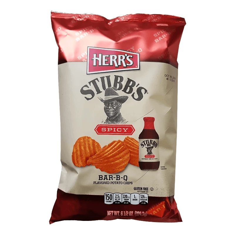 Flash Sale ❤️ Joy's De'Lights Herrs Stubbs Spicy BBQ Chips American Chips ❤️ 1 Joy's De'Lights Herrs Stubbs Spicy BBQ Chips American Chips
