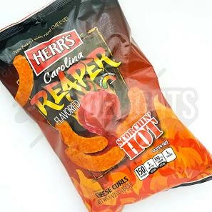 Cheap ๐ Joy's De'Lights Herr's Carolina Reaper Cheese Curls 184g Bulk ๐ 1 Joy's De'Lights Herr's Carolina Reaper Cheese Curls 184g Bulk