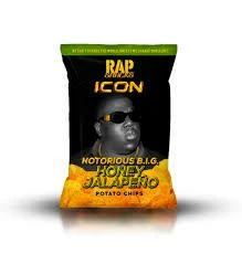 Joys Delights Lolly Shop Online Rap Snacks Notorious B.I.G. Honey Jalapeno Chips 71g Bulk American Chips