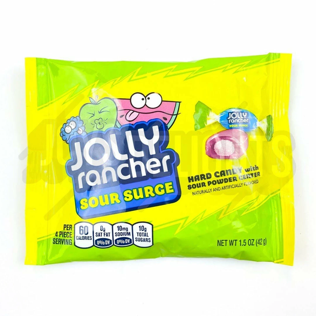 Budget 💯 Joy's De'Lights Jolly Rancher Sour Surge 42g All 🍬 Candy 😍 1 Joy's De'Lights Jolly Rancher Sour Surge 42g All Candy