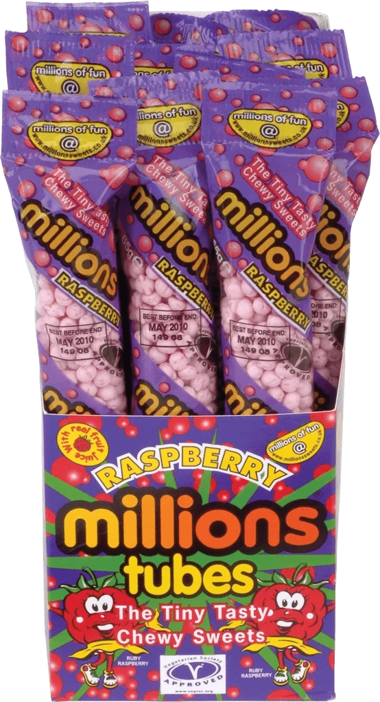 Buy 😍 Joy's De'Lights Millions Tubes Raspberry Box Bulk 🎁 2 Joy's De'Lights Millions Tubes Raspberry Box Bulk