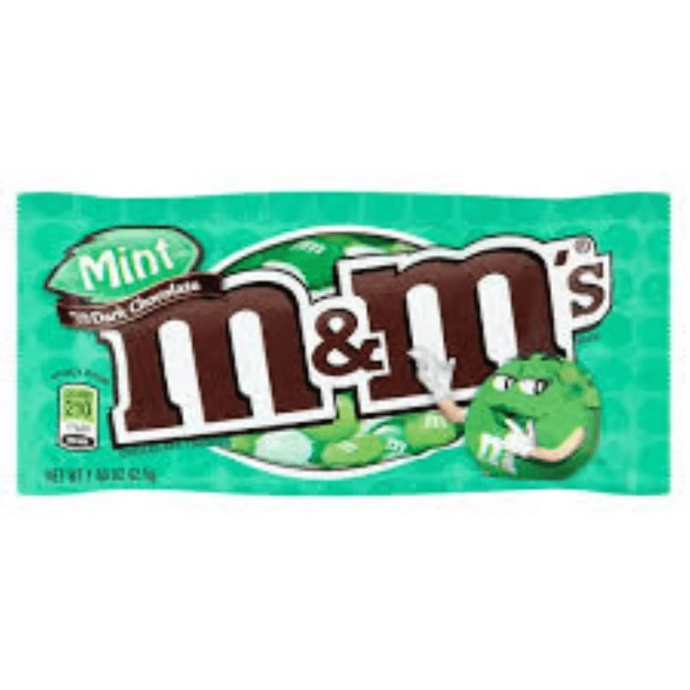 Hot Sale ❤️ Joy's De'Lights American Chocolate M&M Dark Mint 42.5g 💯 1 Joy's De'Lights American Chocolate M&M Dark Mint 42.5g