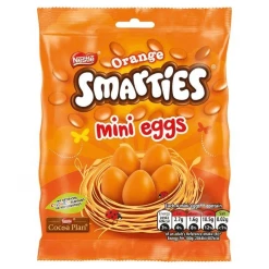 Joys Delights Lolly Shop Online Milk Chocolate Smarties Orange Mini Eggs 80g