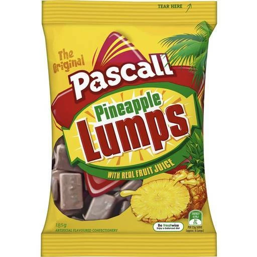 Cheapest 🤩 Joys Delights Lolly Shop Online Pascall Pineapple Lumps 185g Bulk ✨ 1 Joys Delights Lolly Shop Online Pascall Pineapple Lumps 185g Bulk