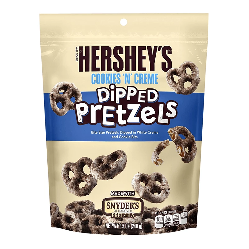 Cheapest ✨ Joy's De'Lights All 🍬 Candy Hersheys Cookies And Cream Dipped Pretzels 240g 🤩 1 Joy's De'Lights All Candy Hersheys Cookies And Cream Dipped Pretzels 240g
