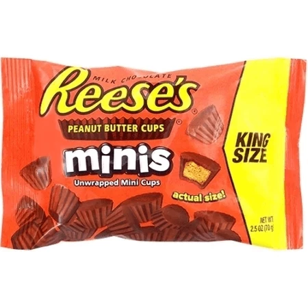 Promo โจ Joy's De'Lights Reese's Minis Unwrapped King Size 70g ๐ 2 Joy's De'Lights Reese's Minis Unwrapped King Size 70g