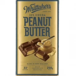 Joys Delights Lolly Shop Online Whittakers Peanut Butter 250g Bulk Box