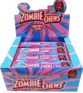 Cheap ๐งจ Joy's De'Lights Zombie Chews Raspberry Lemonade Large Bulk ๐งจ 1 Joy's De'Lights Zombie Chews Raspberry Lemonade Large Bulk
