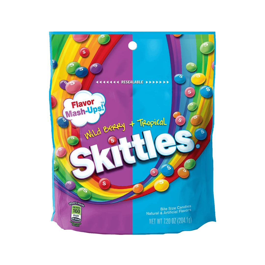 Promo ๐ฏ Joy's De'Lights Skittles Mash Ups 204g All ๐ฌ Candy ๐งจ 1 Joy's De'Lights Skittles Mash Ups 204g All Candy