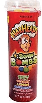 Budget โญ Joy's De'Lights Warheads Sour Bombs 50g ๐ 2 Joy's De'Lights Warheads Sour Bombs 50g