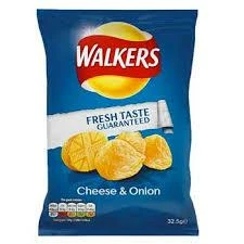 Joy's De'Lights Walkers Cheese & Onion Large Bulk UK Chips