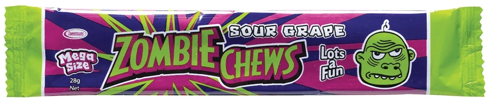 Flash Sale 🤩 Joy's De'Lights Zombie Chews Sour Grape ✔️ 2 Joy's De'Lights Zombie Chews Sour Grape